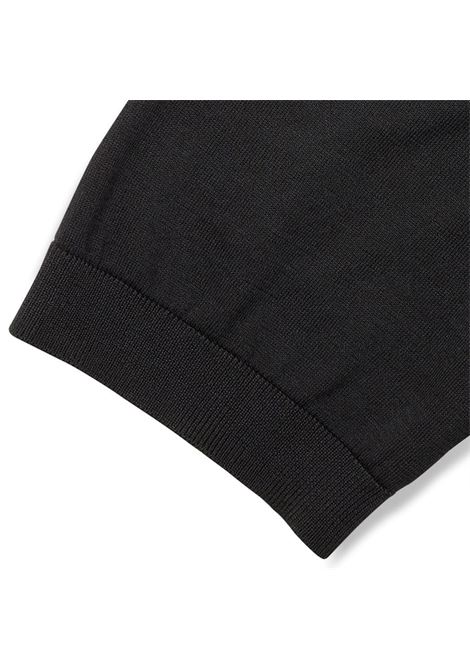Polo in Maglia Nera di Seta Cotone Extrafine PAOLO PECORA | Maglieria | A008 F2009000